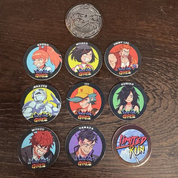 River City Girls POG & Slammer Set Limited Run Video Games Exclusive Collectible - Picture 1 of 5